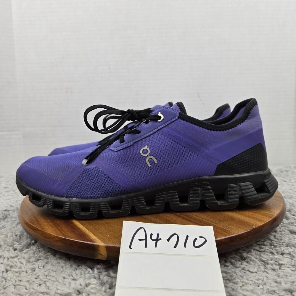 On Running Men 11.5 Cloud X 3 AD Blueberry Black Gym Athletic Daily Running Shoe